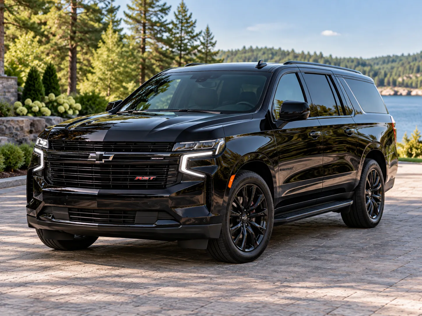 Chevrolet Suburban RST luxury SUV for airport transfers, family travel, and group limo service in Muskoka